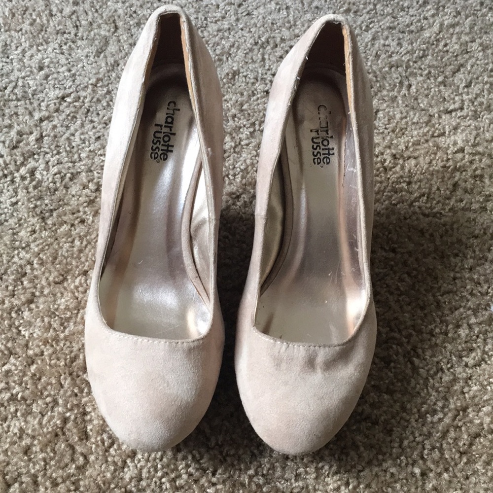 Nude Wedge Heels